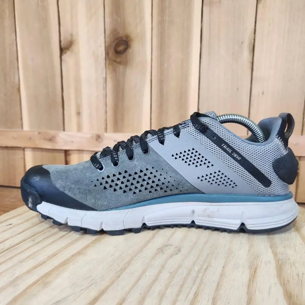 Danner Trail 2650 3 Shoes Mens 8.5 Gray Leather Hiking Sneakers MISSING INSOLES